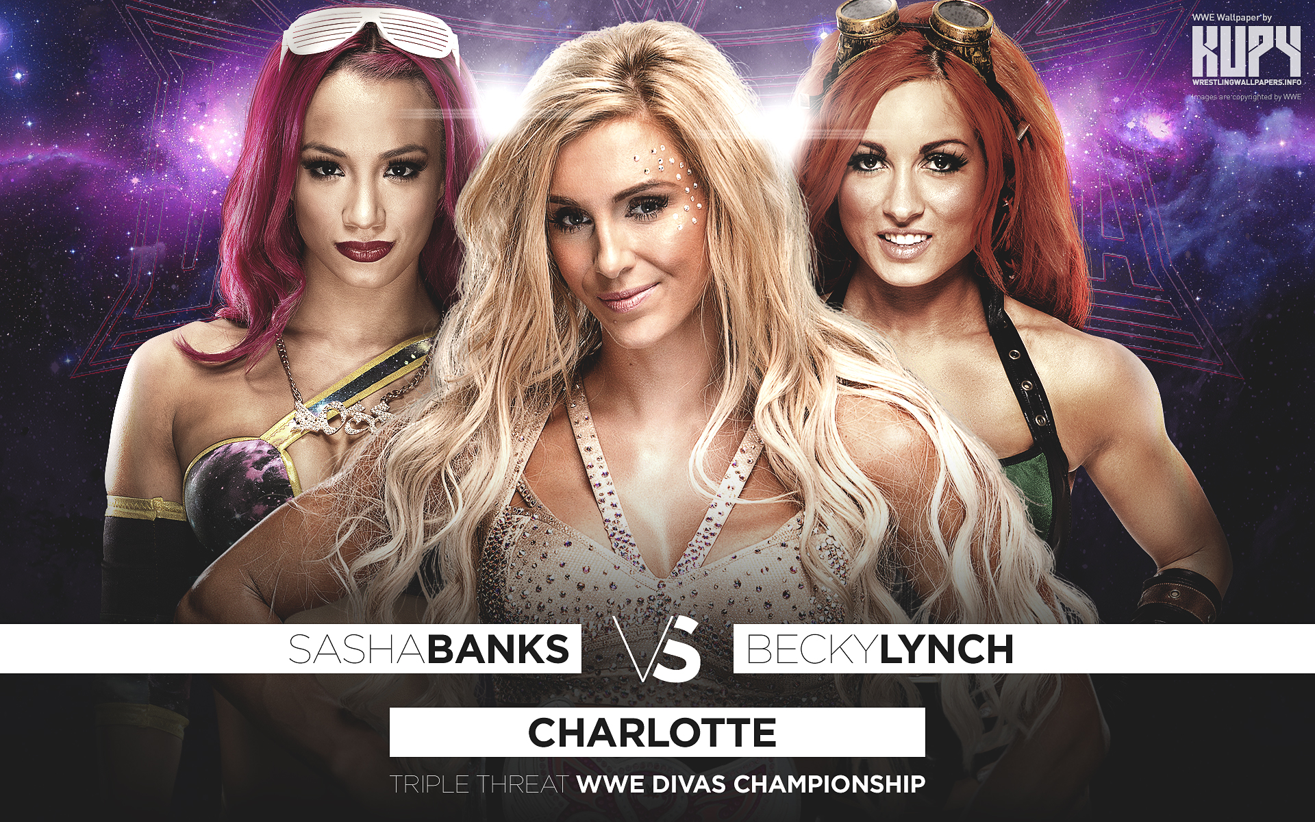 Sasha Banks vs. Bayley vs. Becky Lynch vs. Charlotte from WWE 2015