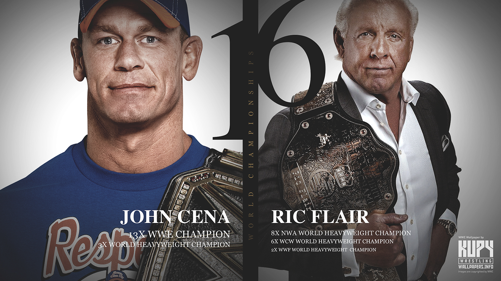 NEW 16-time World Champions: Ric Flair and John Cena wallpaper! - Kupy  Wrestling Wallpapers