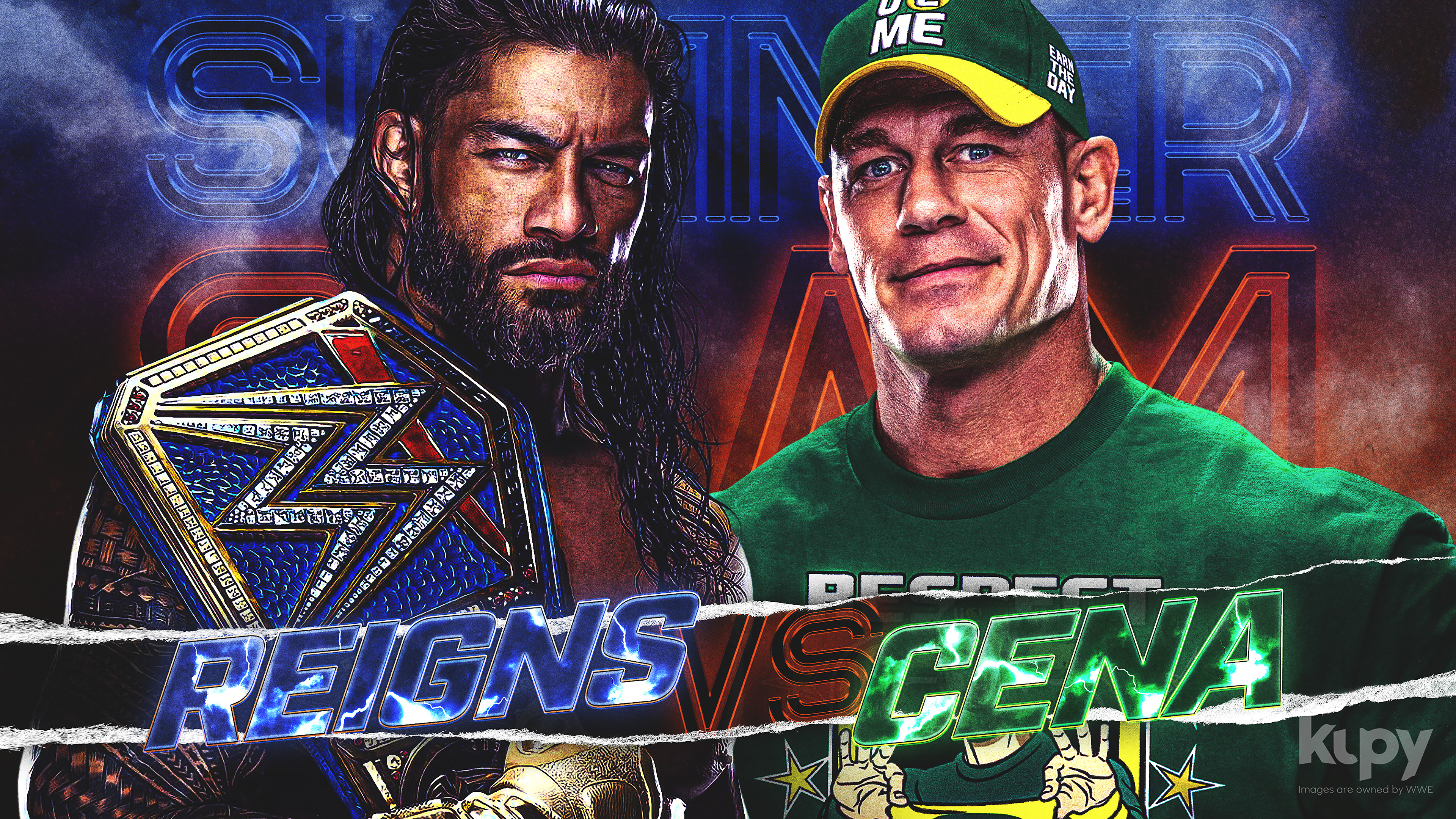 NEW Roman Reigns vs. John Cena SummerSlam wallpaper! - Kupy Wrestling  Wallpapers