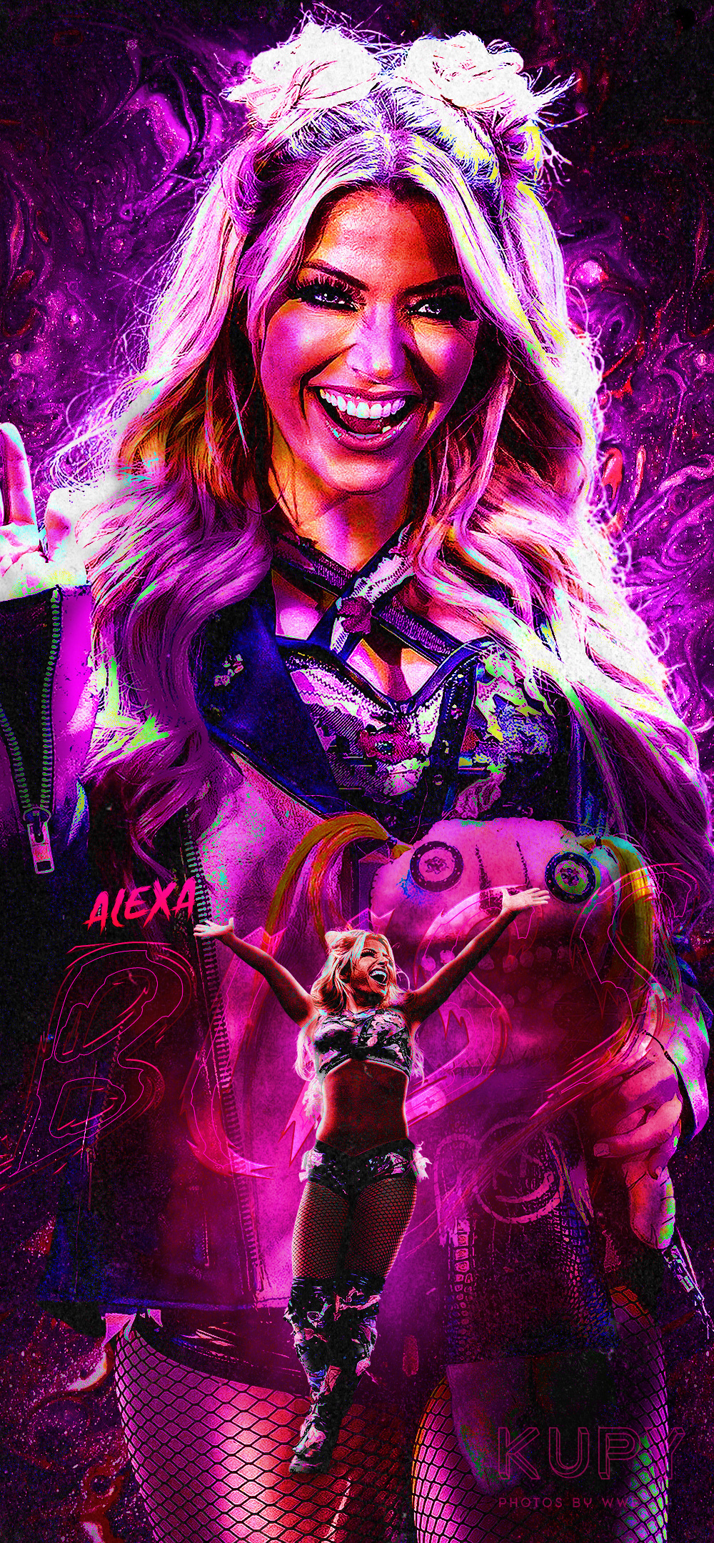 Goddess' Alexa Bliss poster and mobile wallpaper! - Kupy Wrestling  Wallpapers