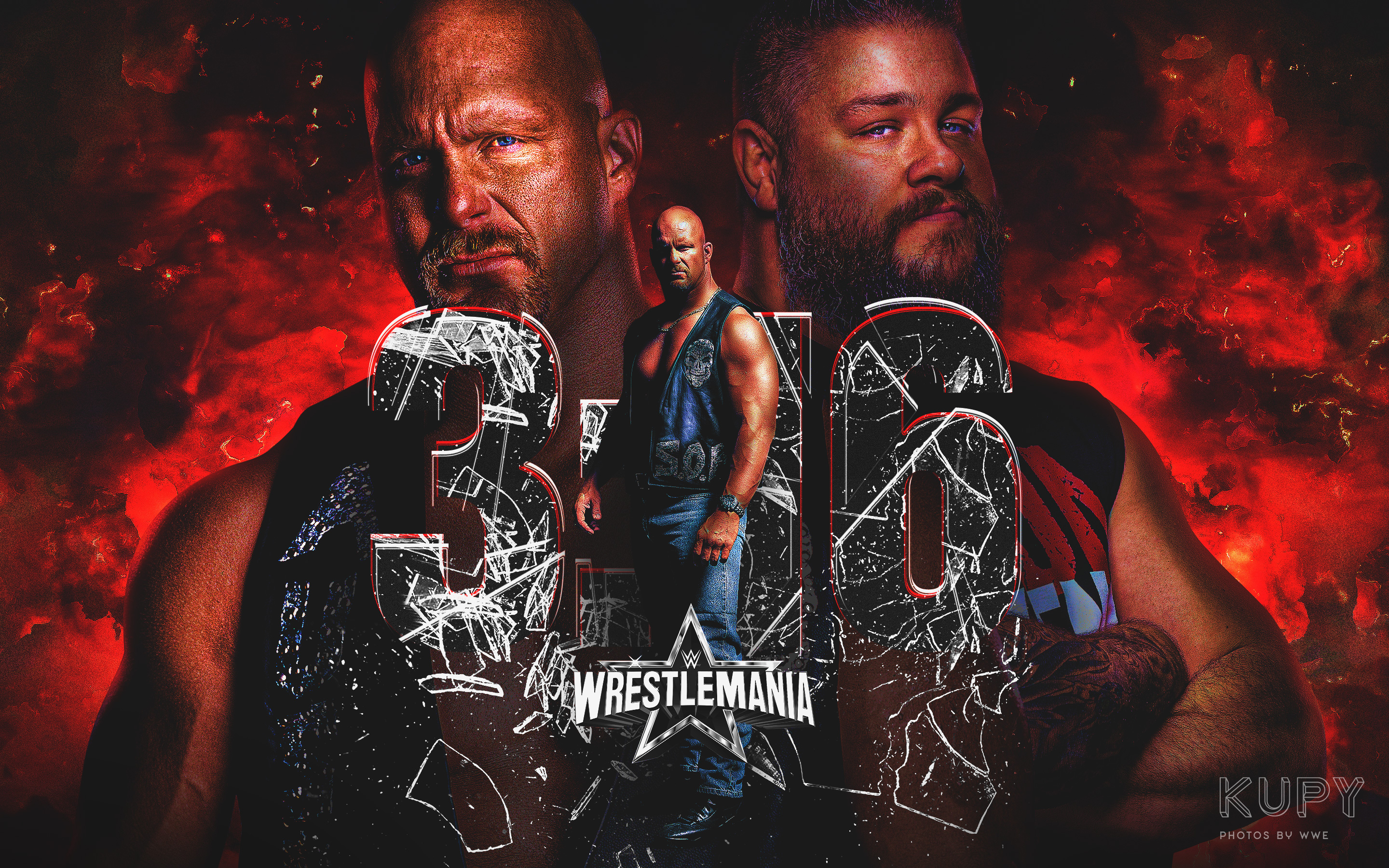 Road to WrestleMania 38: Stone Cold Steve Austin 3:16 Day + KO Show w/  Kevin Owens wallpaper! - Kupy Wrestling Wallpapers