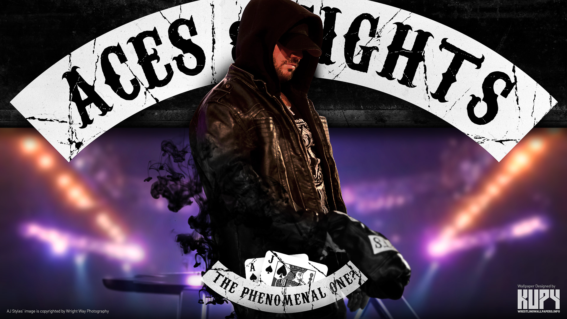 NEW AJ Styles Aces & Eights wallpaper! - Kupy Wrestling Wallpapers