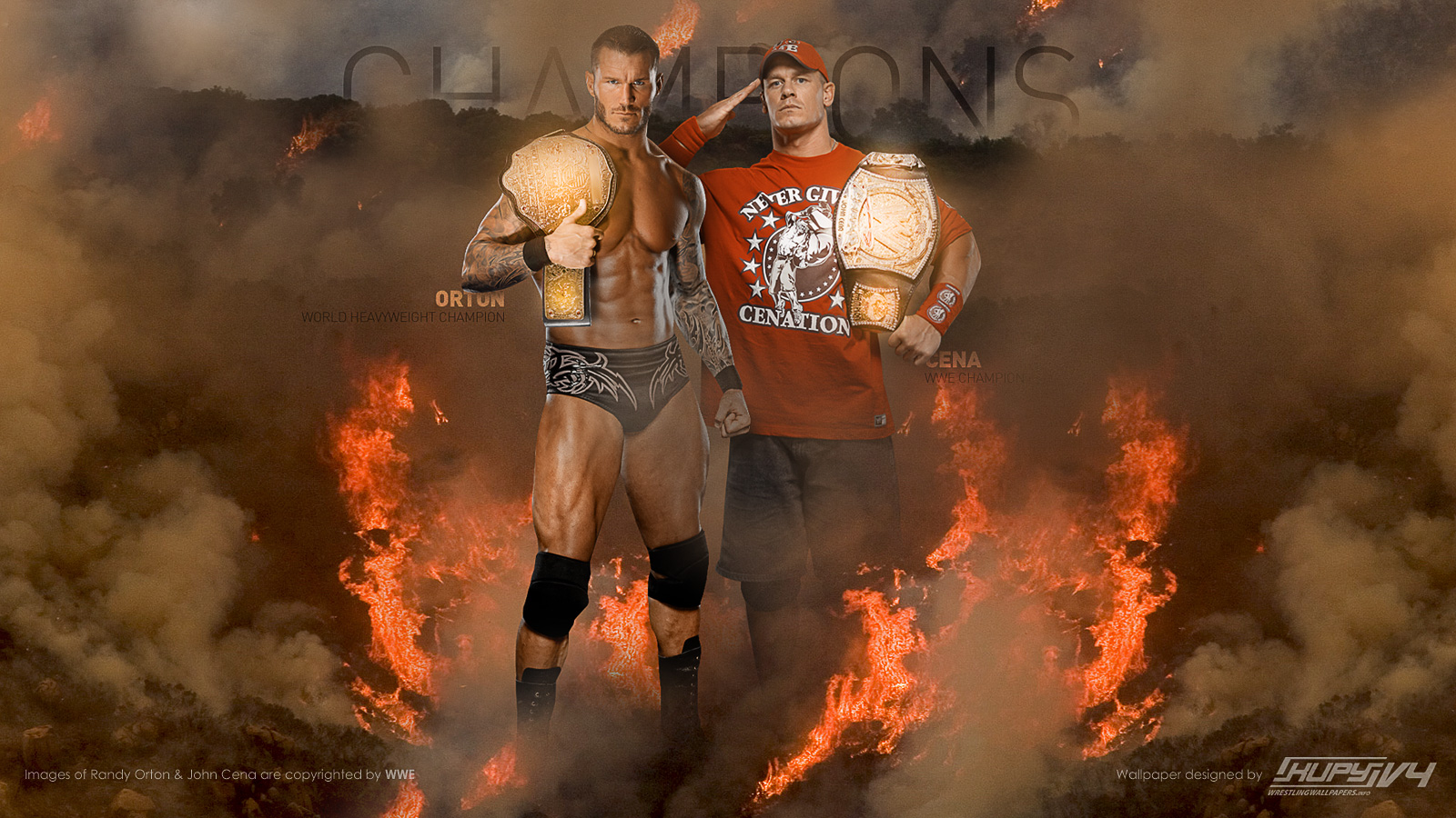 NEW Randy Orton and John Cena wallpaper! - Kupy Wrestling Wallpapers