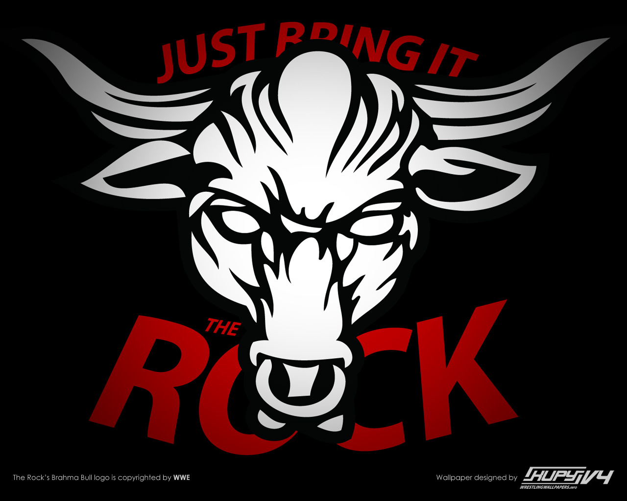 wwe the rock just bring it wallpaper