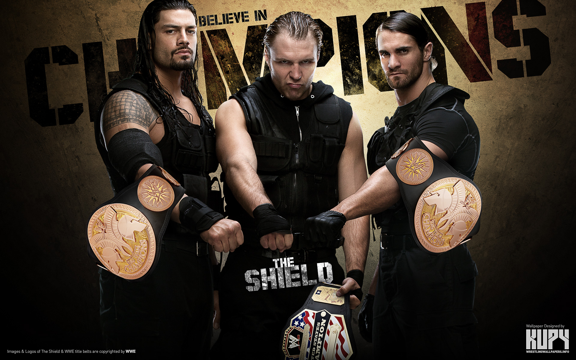 wwe the shield hounds of justice wallpaper