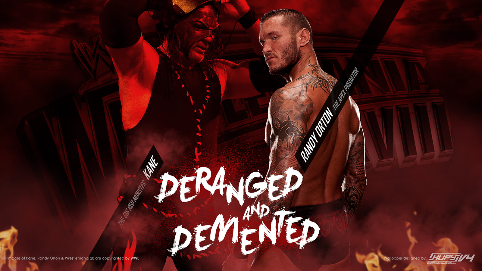 NEW Road to WrestleMania 28: Randy Orton vs. Kane wallpaper! - Kupy  Wrestling Wallpapers