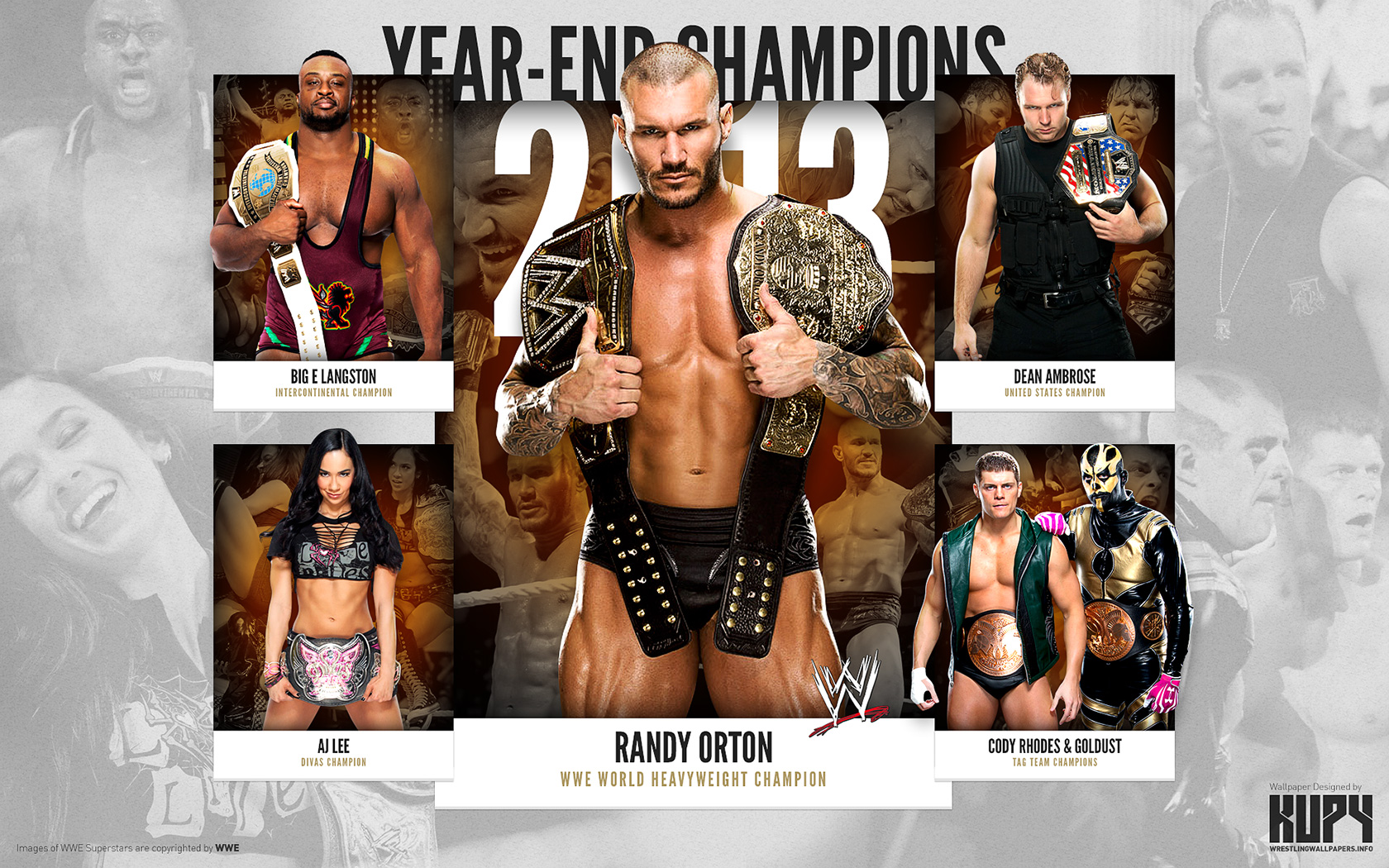 NEW 2012 WWE Year-End Champions! *UPDATED!* - Kupy Wrestling Wallpapers