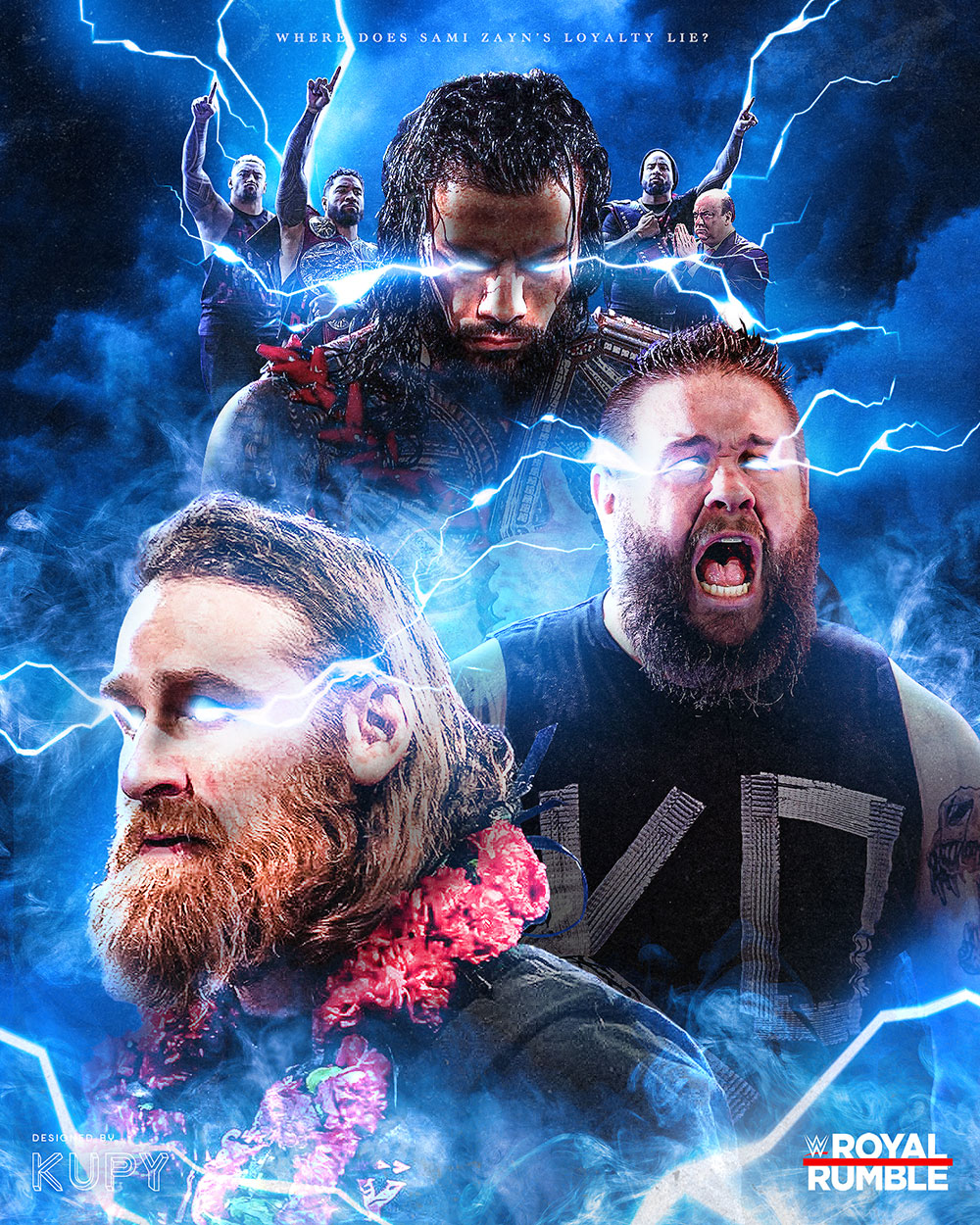 NEW Road to WrestleMania 39 – “Loyalty to The Bloodline” Sami Zayn, Kevin  Owens & Roman Reigns Royal Rumble WWE wallpaper! - Kupy Wrestling Wallpapers