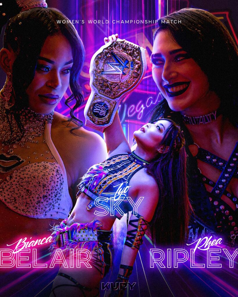 rhea ripley vs bianca belair vs iyo sky